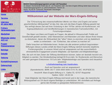 Tablet Screenshot of marx-engels-stiftung.de